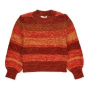 Multifarvet Junior Sweaters med Båndmønster