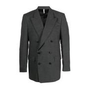 Antracit Dobbelt-Brydet Blazer