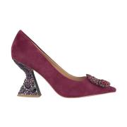 Lakerede Brogue Pumps med Pynt