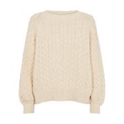 Hyggelig Kabelstrik Sweater - Birch