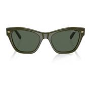 Grønne Cat-Eye Solbriller til Kvinder