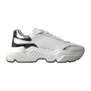 Hvide Sølv Læder Daymaster Sneakers