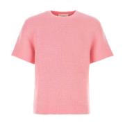 Pink Oversize Uld Blend Sweater
