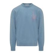 Jacquard Crewneck Sweater