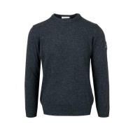 Grå Merinoulds Crew-Neck Sweater