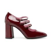 Bordeaux Patent Mary Jane Pumps