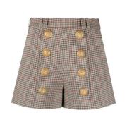 Prince Of Wales Plisserede Shorts