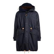 Mountain Parka Navy med Brun Foring