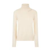 Cashmere Blandet Turtleneck Jersey