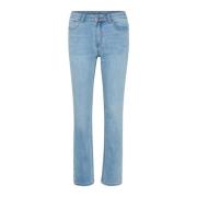 Smart Straight Leg Jeans med Mid-Rise Talje og Klassiske Lommer