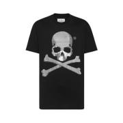 Original Bomuld T-shirt med Krystal Skull Bear