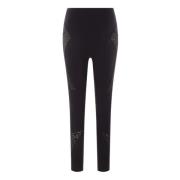 Sorte tekniske leggings med Versace-detaljer