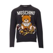 5205 Teddy Bear Print Sweater