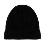 Sort Cashmere Beanie Hat