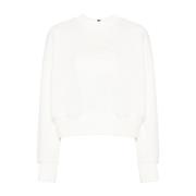 Ivory Sweater med Interlocking G Broderi