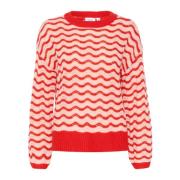 Crescentsz Pullover Strik i Cayenne