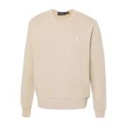 Beige Sweaters med Signatur Pony