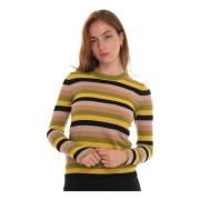 Stribet Rundhals Pullover