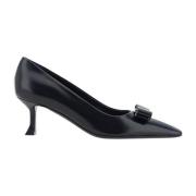 Elegant Læder Bue Detalje Pumps