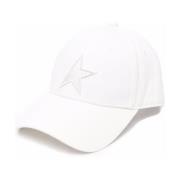 Hvid Baseball Cap med Stjerne Patch