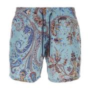 Printede badeshorts