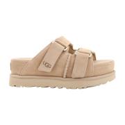 Beige Sandaler med Justerbar Rem