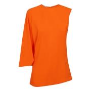 Bright Orange One Shoulder Top