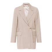 Klassisk Zaiiw Blazer i Clay Melange