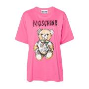 Pink Logo Print Teddy Bear T-shirts og Polos