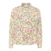 Bluse med Multi Flower Print