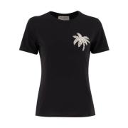 Broderet bomuld T-shirt