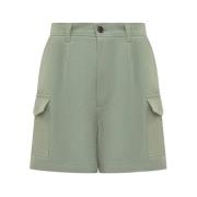 Bermuda Shorts med Plissering