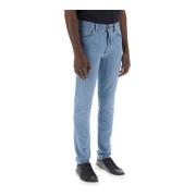 Vintage Light Wash Slim Fit Stretch Jeans