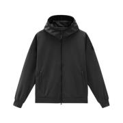 Soft Shell Full Zip Hoodie Sort