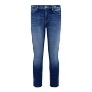 Højtaljet Crop Slim Jeans