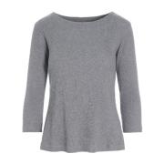 Bitte Kai Rand Globe Rib Bluse Med 3/4 Ærme Metal Melange