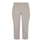 Laurie Hannah Capri Ml Trousers Regular Grey Sand