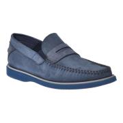 Loafer in dark blue nubuck