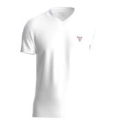 Herre V-Hals Logo Print T-Shirt