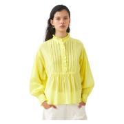 Bomuld voile Viktoriansk-stil bluse Anna