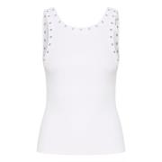 Gestuz Drewgz Eyelet Tank Top Toppe T-Shirts 10908922 Bright White