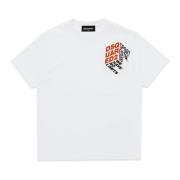 Afslappet pasform 3D Cube Logo T-shirt