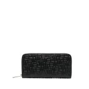 Monogram Zip Wallet Sort afslappet stil