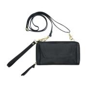 Btfcph Crossbody Wallet Clutch Skind 100195 Black W. Light Gold Acc.