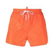 Orange Boxer Badebukser