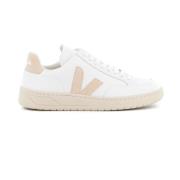 V-12 Leather White Sable Sneakers