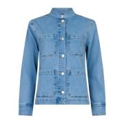 Neo Noir Bryant Denim Jakke 161973 Smoke Blue