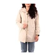 Beige Parka Frakke