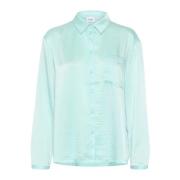 Pastel Turquoise Oversize Bluse