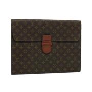 Pre-owned Coated canvas louis-vuitton-tasker